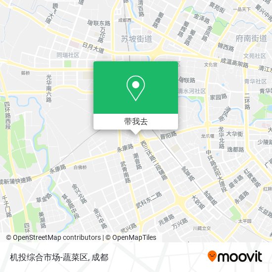 机投综合市场-蔬菜区地图