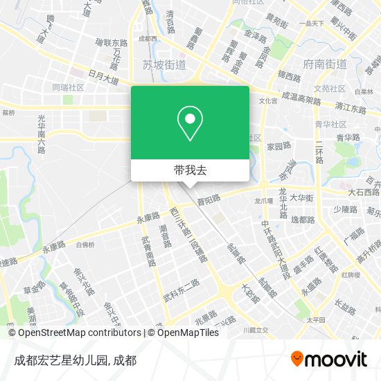 成都宏艺星幼儿园地图