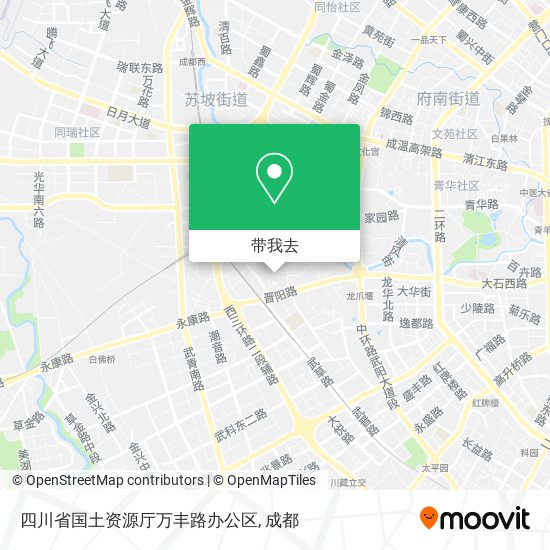 四川省国土资源厅万丰路办公区地图
