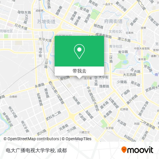 电大广播电视大学学校地图
