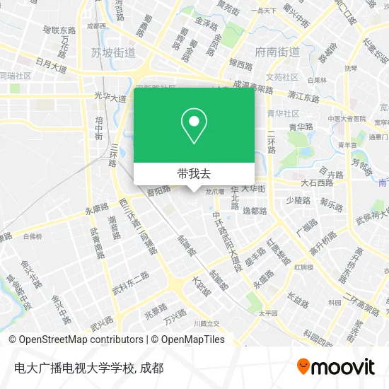 电大广播电视大学学校地图