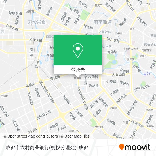 成都市农村商业银行(机投分理处)地图