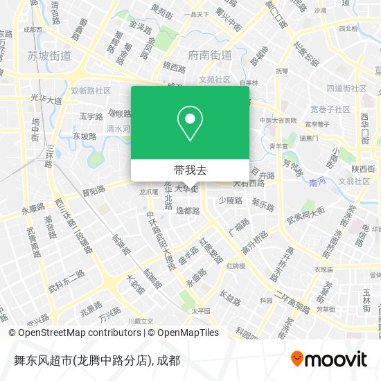 舞东风超市(龙腾中路分店)地图