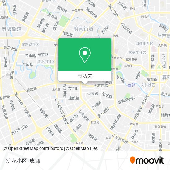 浣花小区地图