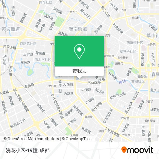 浣花小区-19幢地图