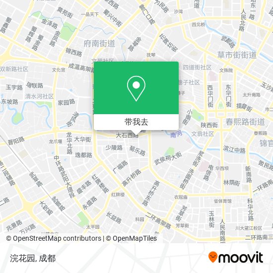 浣花园地图