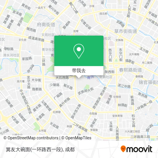 翼友大碗面(一环路西一段)地图