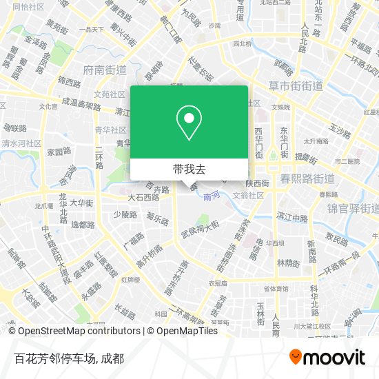 百花芳邻停车场地图