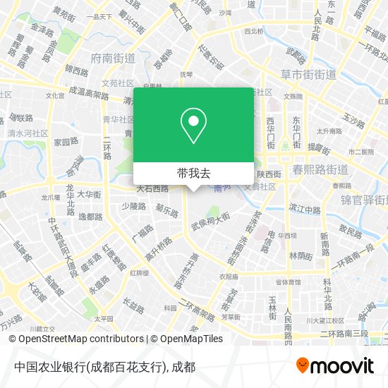 中国农业银行(成都百花支行)地图