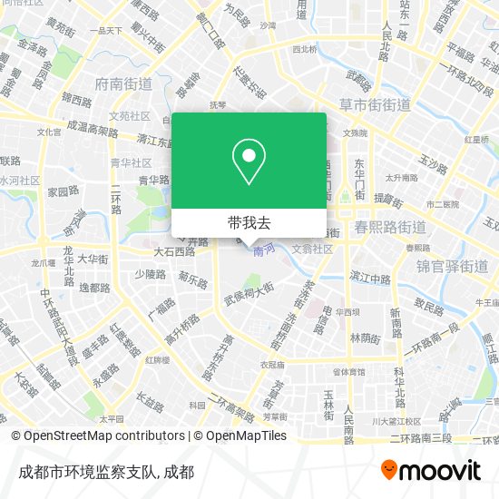 成都市环境监察支队地图