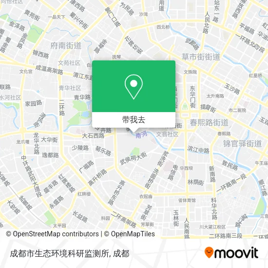 成都市生态环境科研监测所地图