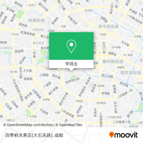 四季鲜水果店(大石东路)地图