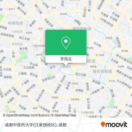 成都中医药大学(汪家拐校区)地图