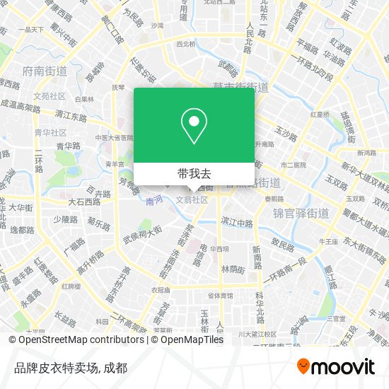 品牌皮衣特卖场地图