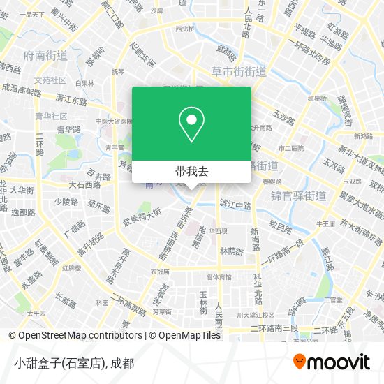 小甜盒子(石室店)地图