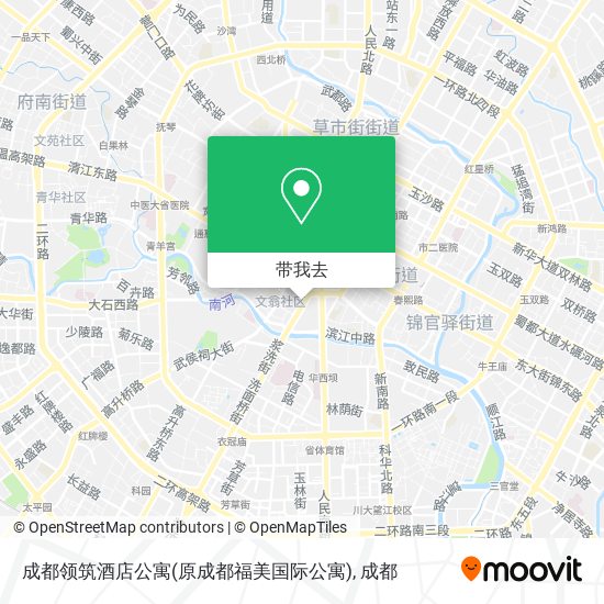 成都领筑酒店公寓(原成都福美国际公寓)地图