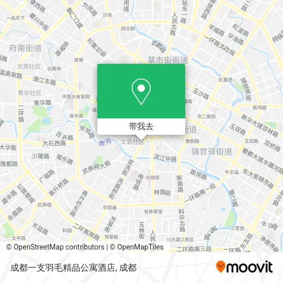 成都一支羽毛精品公寓酒店地图