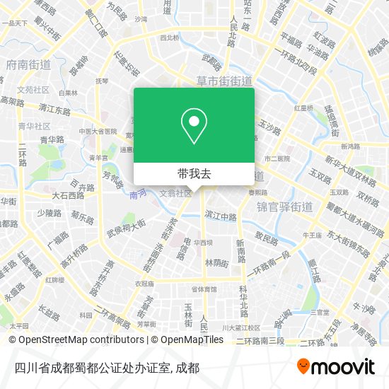 四川省成都蜀都公证处办证室地图