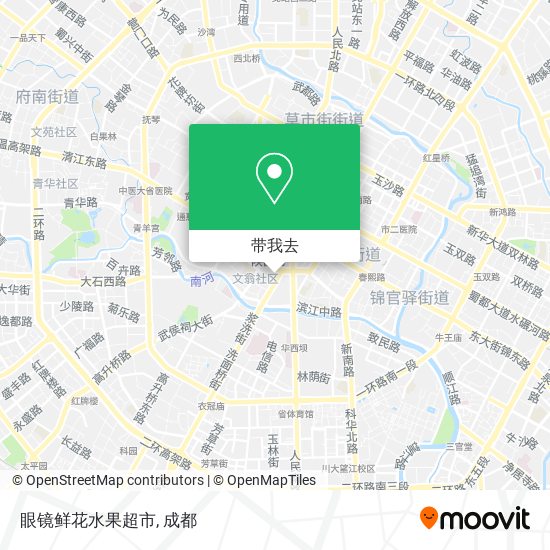 眼镜鲜花水果超市地图