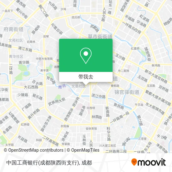 中国工商银行(成都陕西街支行)地图