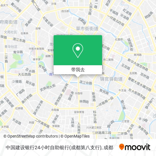 中国建设银行24小时自助银行(成都第八支行)地图