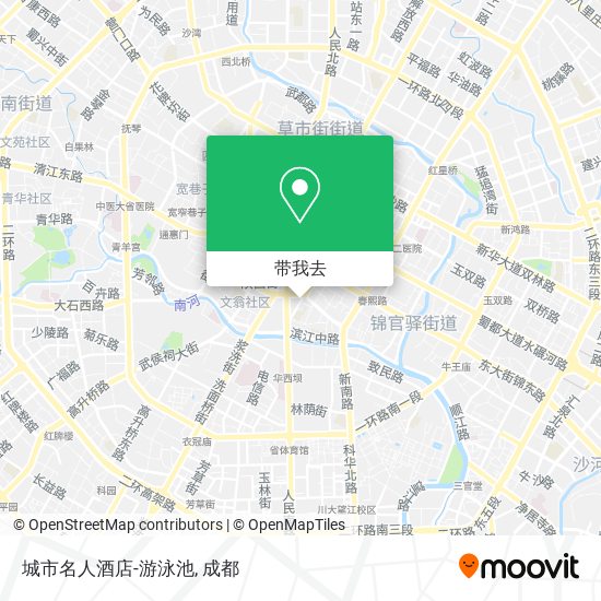 城市名人酒店-游泳池地图