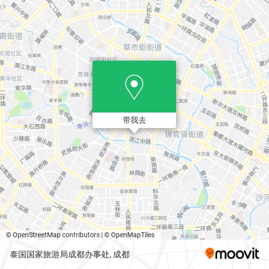 泰国国家旅游局成都办事处地图