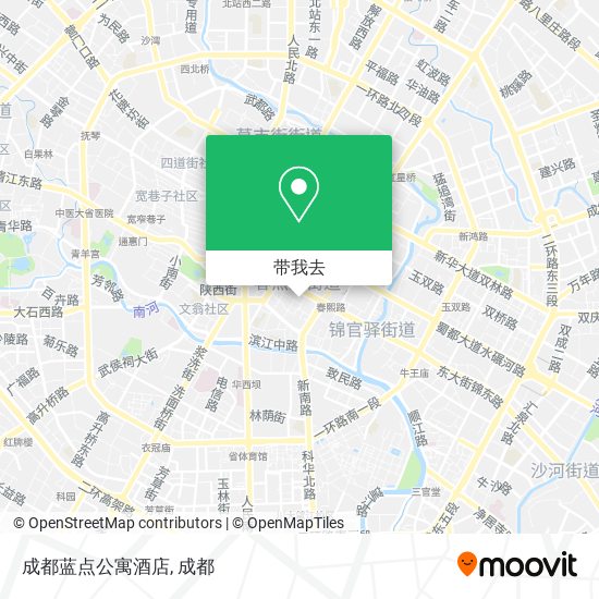 成都蓝点公寓酒店地图
