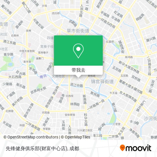 先锋健身俱乐部(财富中心店)地图