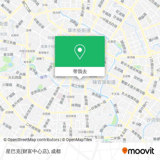 星巴克(财富中心店)地图