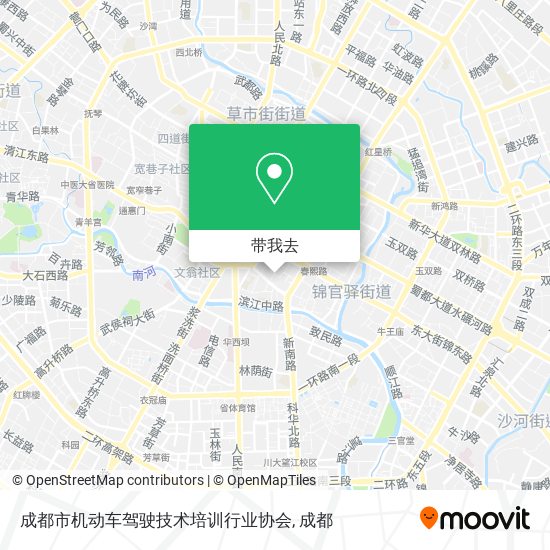 成都市机动车驾驶技术培训行业协会地图