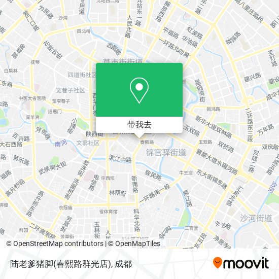 陆老爹猪脚(春熙路群光店)地图