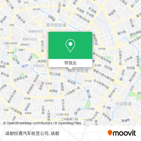 成都恒通汽车租赁公司地图