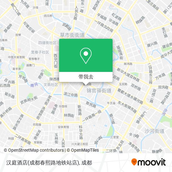 汉庭酒店(成都春熙路地铁站店)地图
