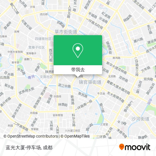 蓝光大厦-停车场地图