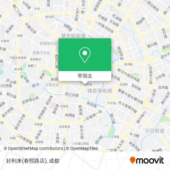 好利来(春熙路店)地图