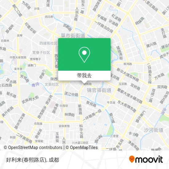 好利来(春熙路店)地图