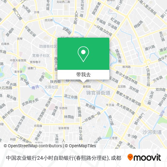 中国农业银行24小时自助银行(春熙路分理处)地图