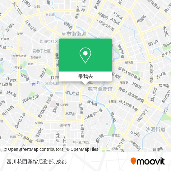 四川花园宾馆后勤部地图