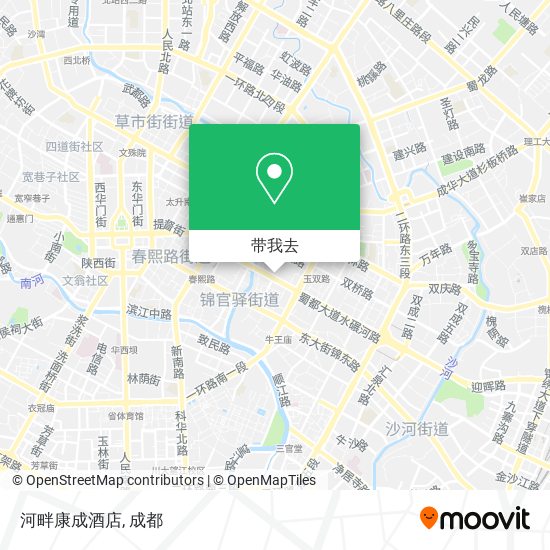 河畔康成酒店地图