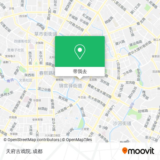 天府古戏院地图