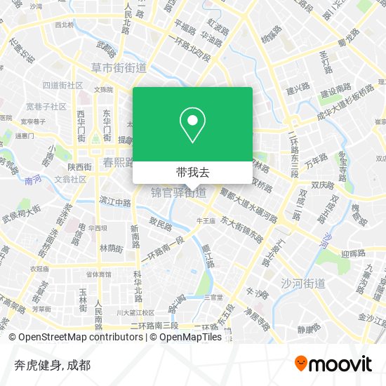 奔虎健身地图