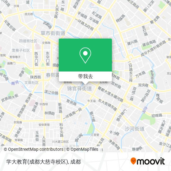 学大教育(成都大慈寺校区)地图