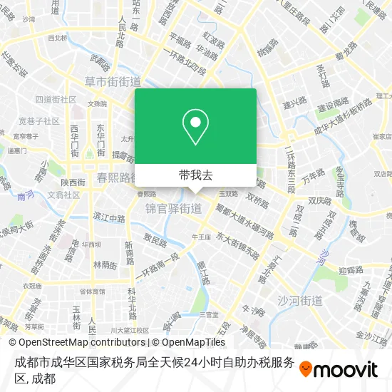 成都市成华区国家税务局全天候24小时自助办税服务区地图