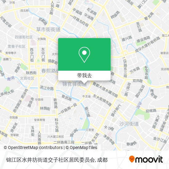 锦江区水井坊街道交子社区居民委员会地图