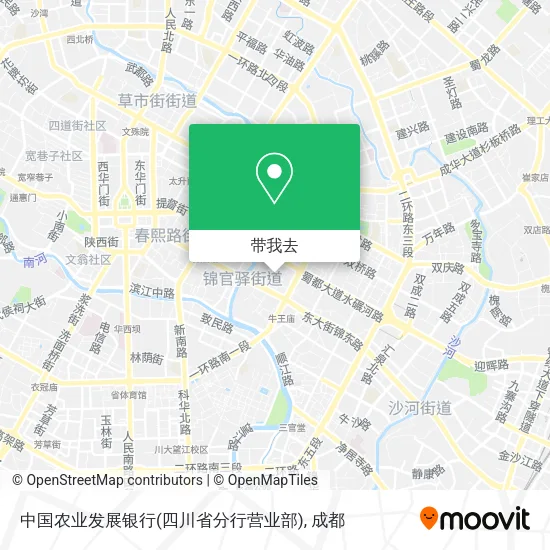 中国农业发展银行(四川省分行营业部)地图