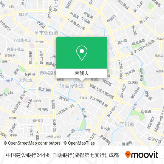 中国建设银行24小时自助银行(成都第七支行)地图