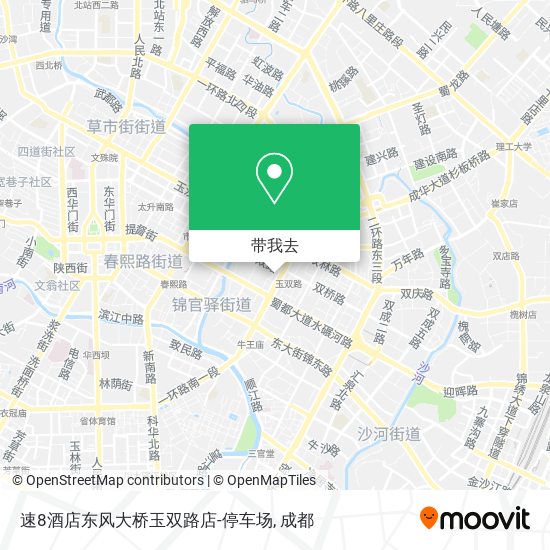 速8酒店东风大桥玉双路店-停车场地图