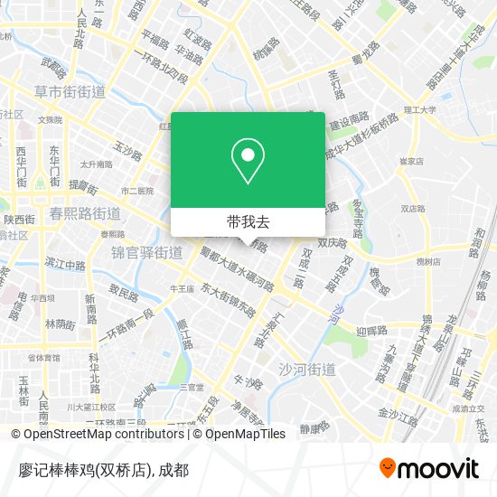 廖记棒棒鸡(双桥店)地图
