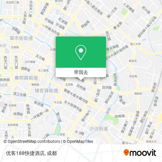 优客188快捷酒店地图